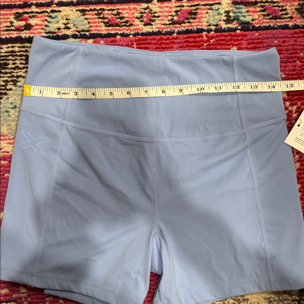 2XU Blue Form Soft Touch High Rise Compression Shorts 4" Large 2XU - Picture 7 of 13